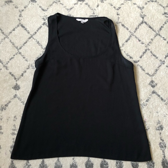 Charming Charlie | Tops | Black Chiffon Tank | Poshmark